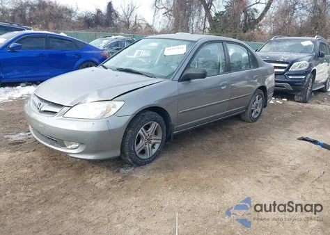 2004 Honda Civic Lx из США, поврежденный, VIN 2HGES16504H558524